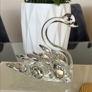 Crystal Swan Figurine Home Decor Figurines